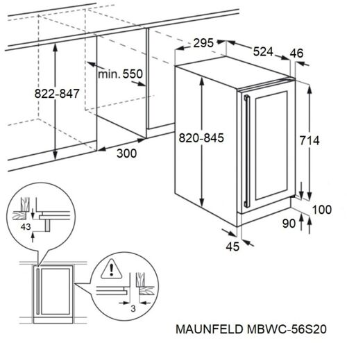 Винный шкаф Maunfeld MBWC-56S20