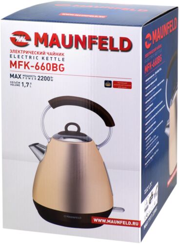 Чайник Maunfeld MFK-660BG бежевый с перламутром